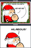 Cyanide & Happiness Peace on Earth Greeting Card