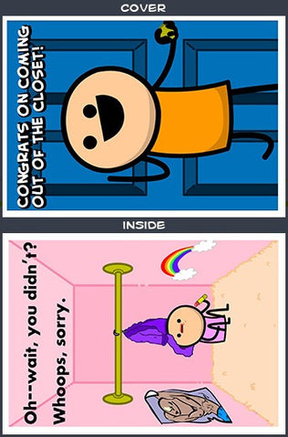 Cyanide & Happiness Out of the Closet Greeting Card