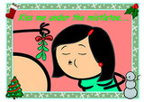 Cyanide & Happiness Mistletoe Butt Greeting Card