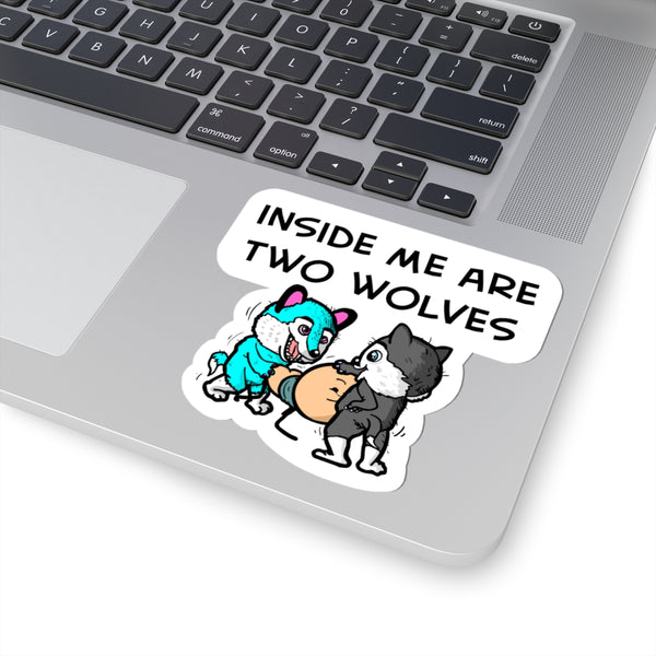 Two Wolves One Sticker – The Cyanide & Happiness Store