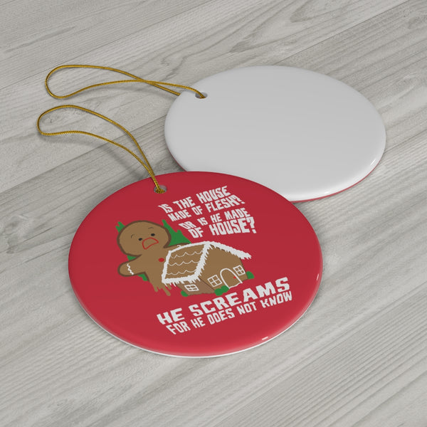 Gingerbread Man Crisis Ceramic Ornament – The Cyanide & Happiness Store