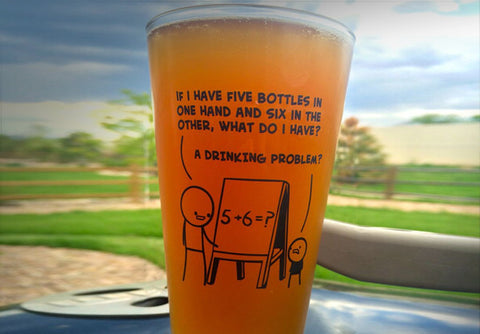 Cyanide & Happiness Drinking Problem Pint Glass